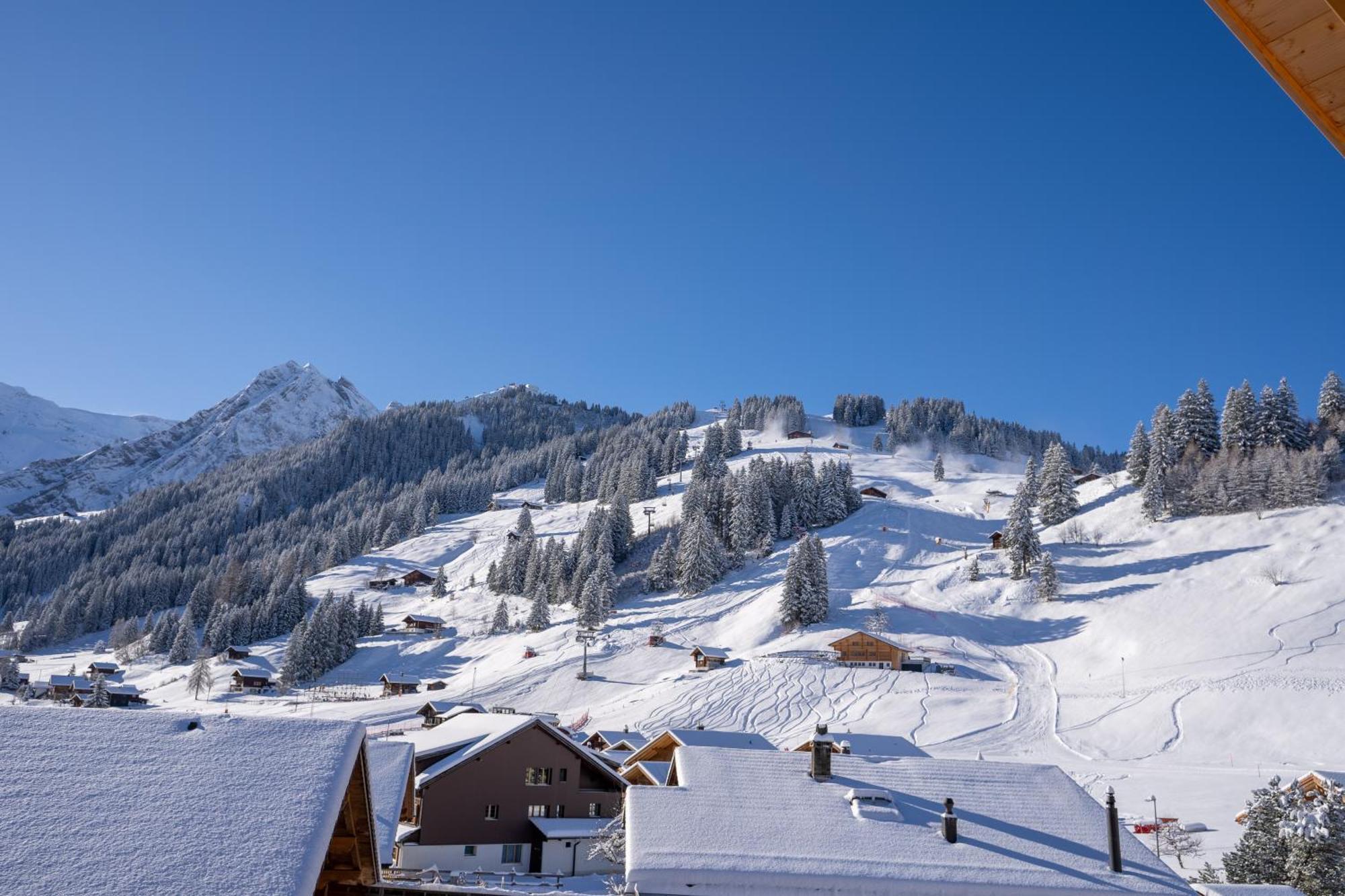 Chuenislodge2- Zwei Balkone, Gemuetlicher Kamin, Top Aussicht อาเดลโบเดิน ภายนอก รูปภาพ